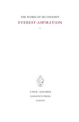 Chinmoy, S: Everest-Aspiration