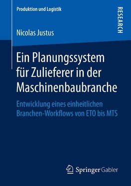 Ein Planungssystem für Zulieferer in der Maschinenbaubranche