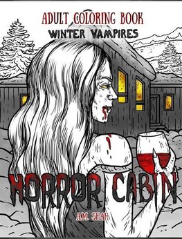 Adult Coloring Book Horror Cabin