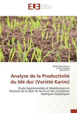 Analyse de la Productivité du blé dur (Variété Karim)