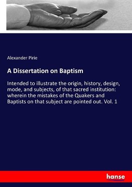 A Dissertation on Baptism