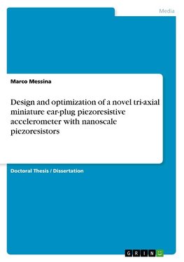 Design and optimization of a novel tri-axial miniature ear-plug piezoresistive accelerometer with nanoscale piezoresistors