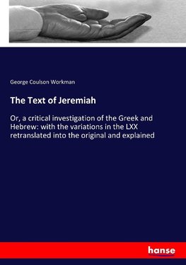 The Text of Jeremiah