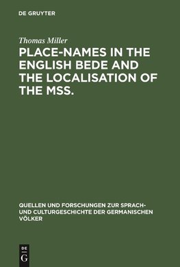 Place-names in the English Bede and the localisation of the mss.