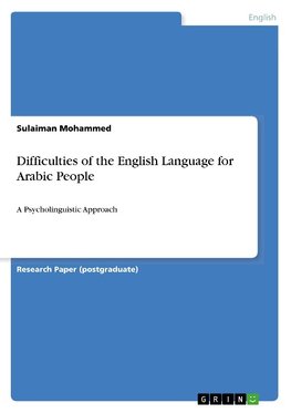 Difficulties of the English Language for Arabic People