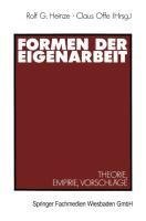 Formen der Eigenarbeit