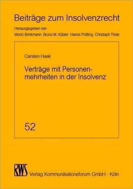 Verträge mit Personenmehrheiten in der Insolvenz