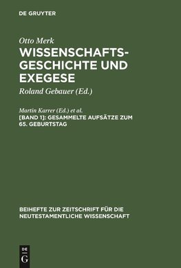 Gesammelte Aufsätze zum 65. Geburtstag