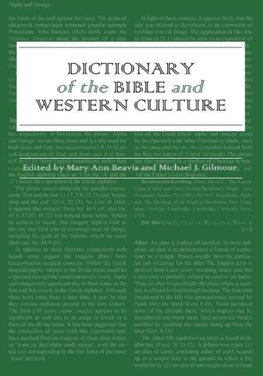 Dictionary of the Bible and Western Culture