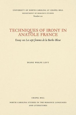 Techniques of Irony in Anatole France