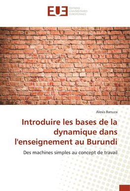 Introduire les bases de la dynamique dans l'enseignement au Burundi