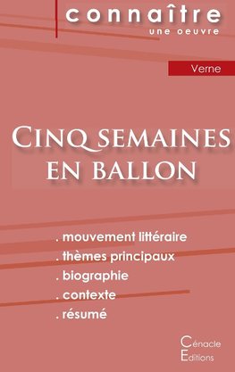 Fiche de lecture Cinq semaines en ballon de Jules Verne (Analyse littéraire de référence et résumé complet)