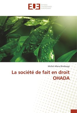 La société de fait en droit OHADA