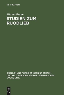 Studien zum Ruodlieb