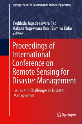 Proceedings of International Conference on Remote Sensing for Disaster Management