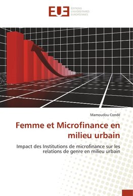 Femme et Microfinance en milieu urbain