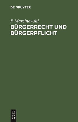 Bürgerrecht und Bürgerpflicht