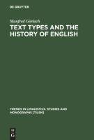 Text Types and the History of English