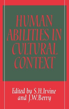 Human Abilities in Cultural Context