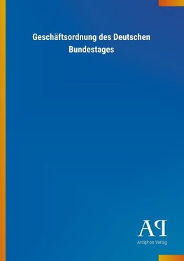 Geschäftsordnung des Deutschen Bundestages