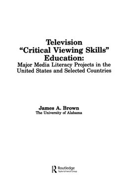 Television ',Critical Viewing Skills', Education