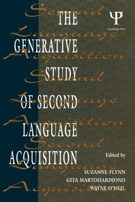 The Generative Study of Second Language Acquisition