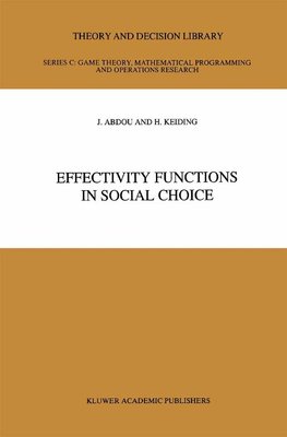 Effectivity Functions in Social Choice