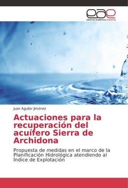 Actuaciones para la recuperación del acuífero Sierra de Archidona