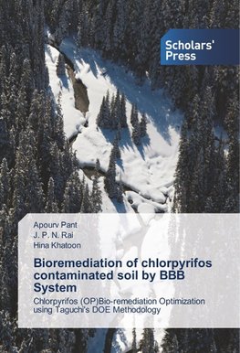 Bioremediation of chlorpyrifos contaminated soil by BBB System