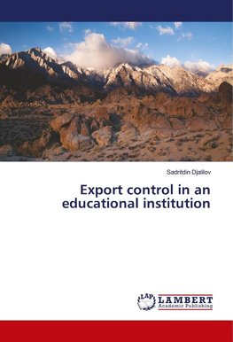 Export control in an educational institution