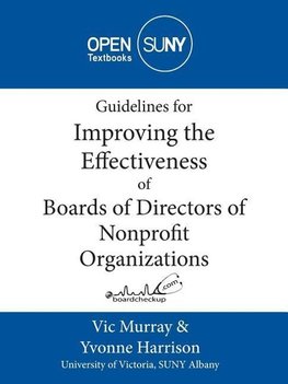 Guidelines for Improving the Effectiveness of Boards of Directors of Nonprofit Organizations