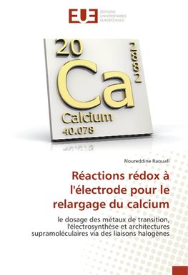 Réactions rédox à l'électrode pour le relargage du calcium