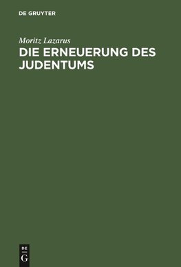 Die Erneuerung des Judentums