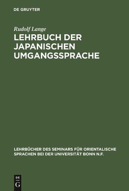 Lehrbuch der japanischen Umgangssprache