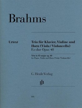 Trio für Klavier, Violine und Horn (Viola / Violoncello) Es-dur Opus 40