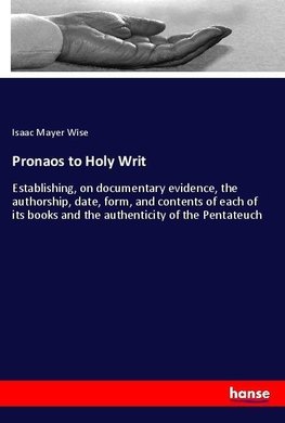 Pronaos to Holy Writ