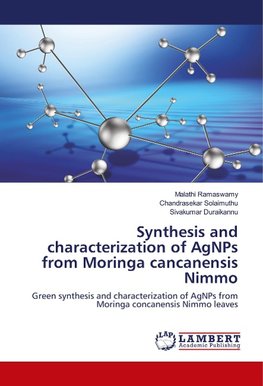 Synthesis and characterization of AgNPs from Moringa cancanensis Nimmo