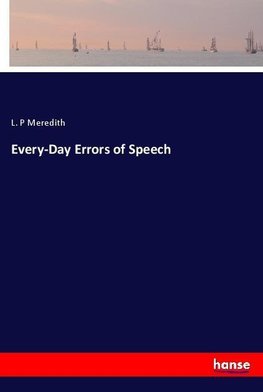 Every-Day Errors of Speech