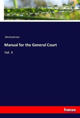 Manual for the General Court