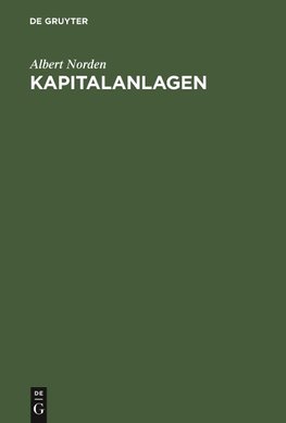 Kapitalanlagen