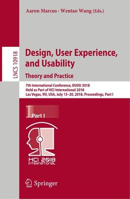 Design, User Experience, and Usability: Theory and Practice