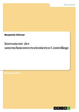 Instrumente des unternehmenswertorientierten Controllings