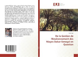 De la Gestion de l'Environnement des Niayes Dakar-Senegal en Question