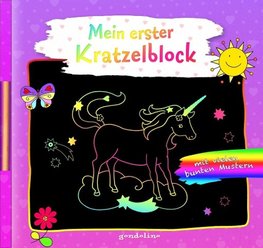 Mein erster Kratzelblock (Einhorn)