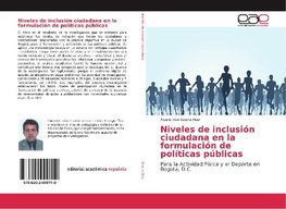 Niveles de inclusión ciudadana en la formulación de políticas públicas