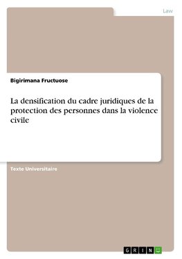 La densification du cadre juridiques de la protection des personnes dans la violence civile