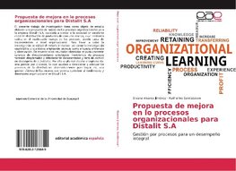 Propuesta de mejora en lo procesos organizacionales para Distalit S.A