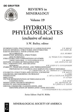 Hydrous Phyllosilicates