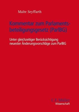 Kommentar zum Parlamentsbeteiligungsgesetz (ParlBG)