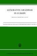 Generative Grammar in Europe